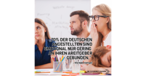 70% der deutschen Angestellten sind emotional nur gering an ihren Arbeitgeber gebunden