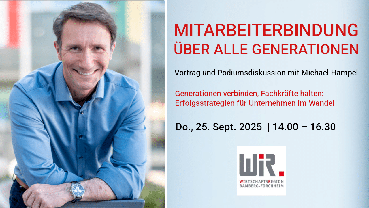 Vortrag von Führungsexperten Michael Hampel über Mitarbeiterbindung