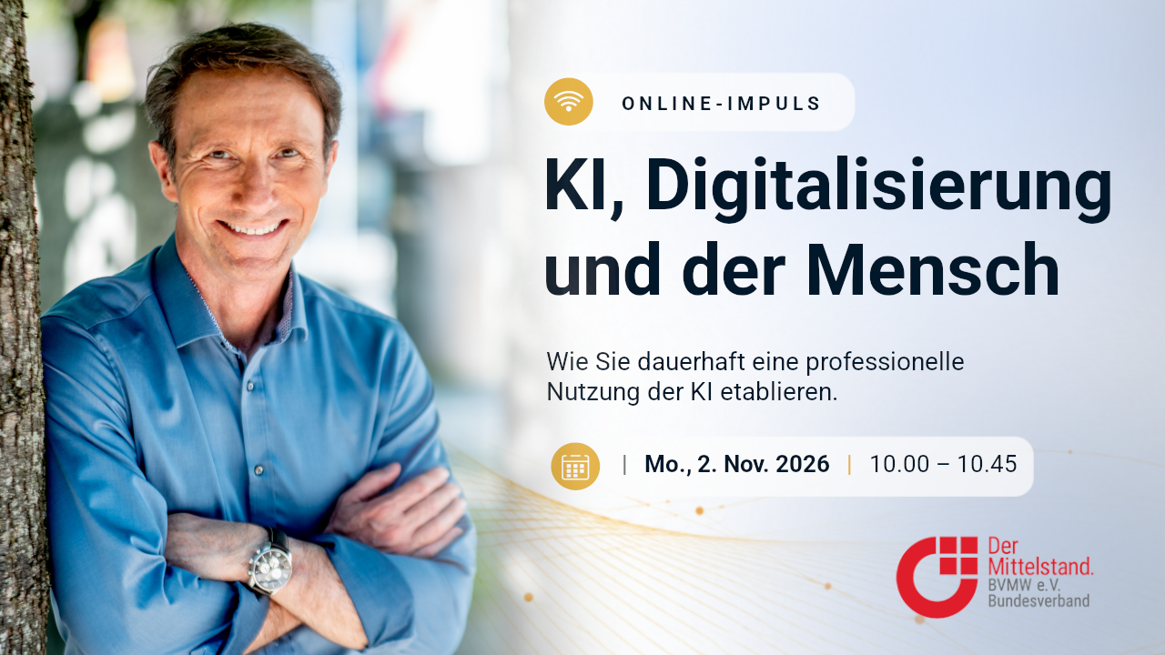 Webinar: KI, Digitalisierung und der Mensch